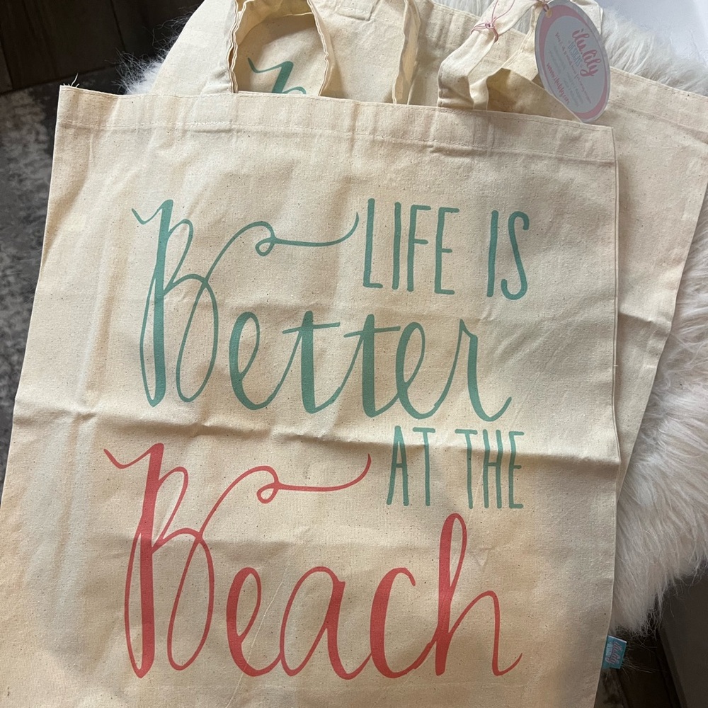Beach-Themed Tote Bag